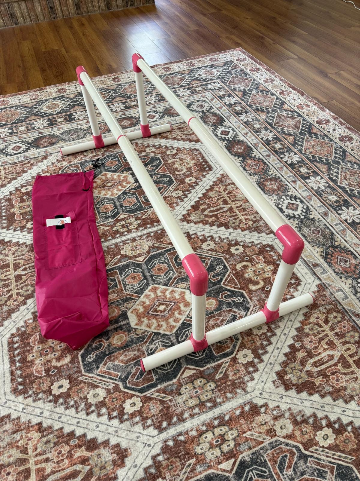 Pink Balance Buddy frame and matching fabric accessory